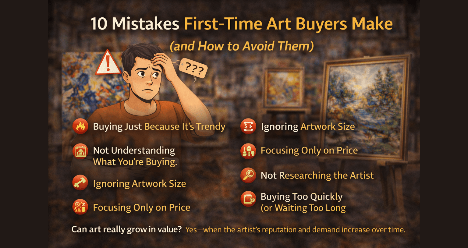 You are currently viewing 10 Mistakes First-Time Art Buyers Make (and How to Avoid Them)